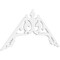 Ekena Millwork Pitch Amber Architectural Grade PVC Gable Pediment, 48"W x 24"H x 1"P (12/12) GPP048X024X100AMB - alternate 1
